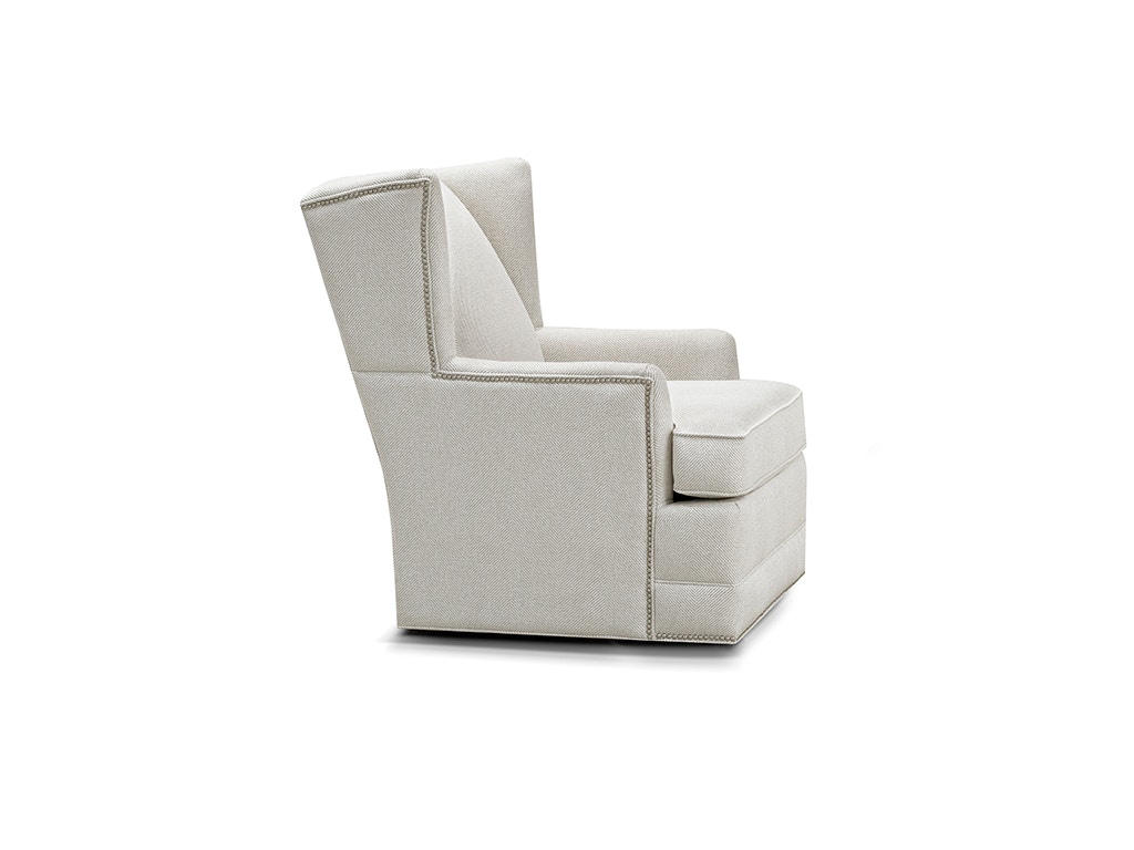England Living Room Reynolds Swivel Chair with Nails 470-69N